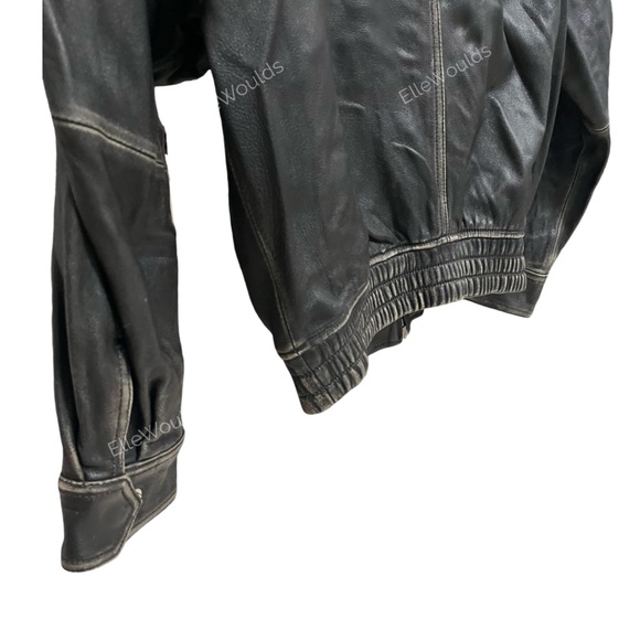 Dunst Genuine Lambskin Leather
Bomber Jacket Distressed Black Size
XS - Picture 7 of 10